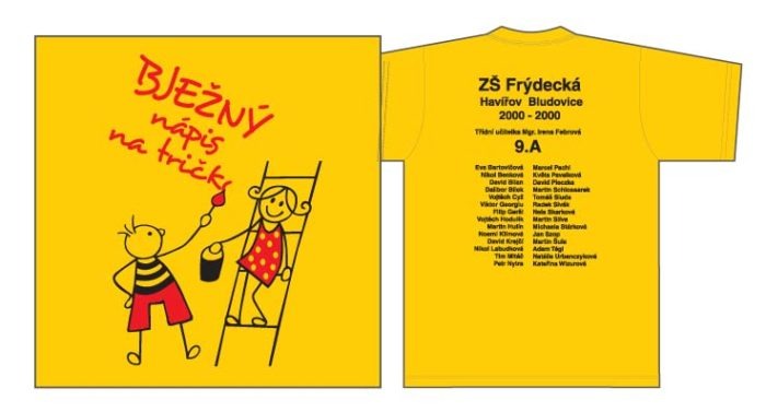 23 BJEŽNÝ nápis na tričko