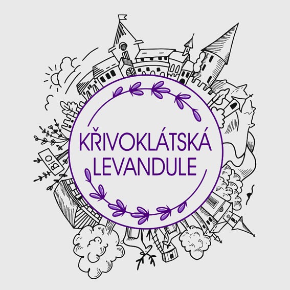 krivoklatska levandule tisk textilu