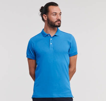Russel Men’s Fitted Stretch Polo
